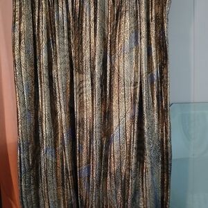 Vintage silk pleated skirt
